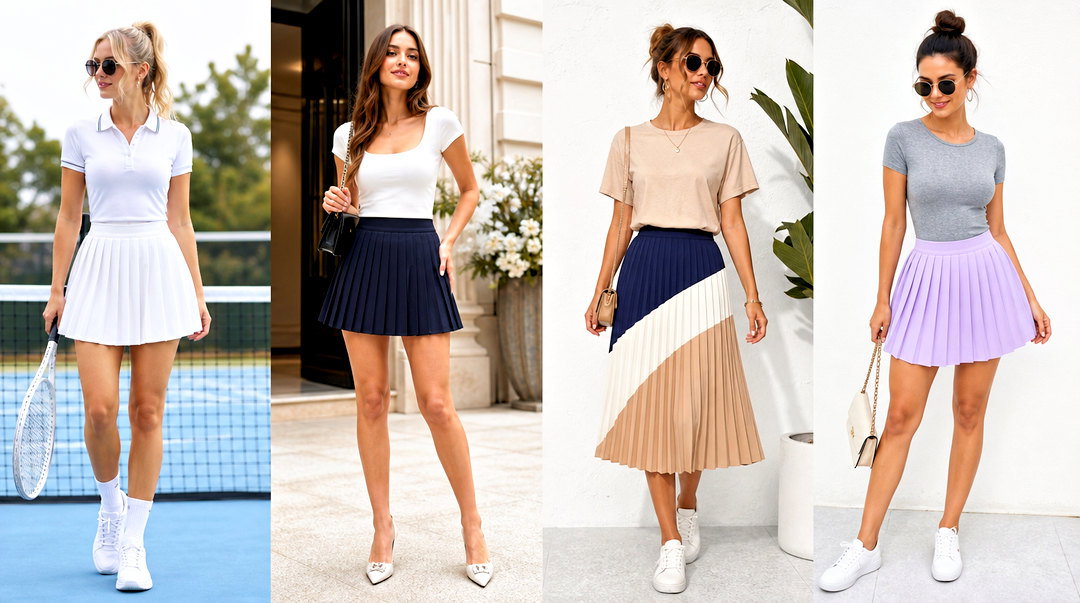 50 Pleated Skirt and Top Outfit Ideas for Polished Style