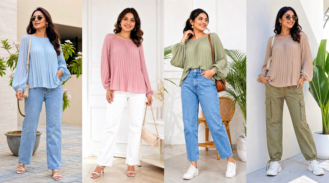 20 Pleated Top Fashion Ideas for Elegant Everyday Style