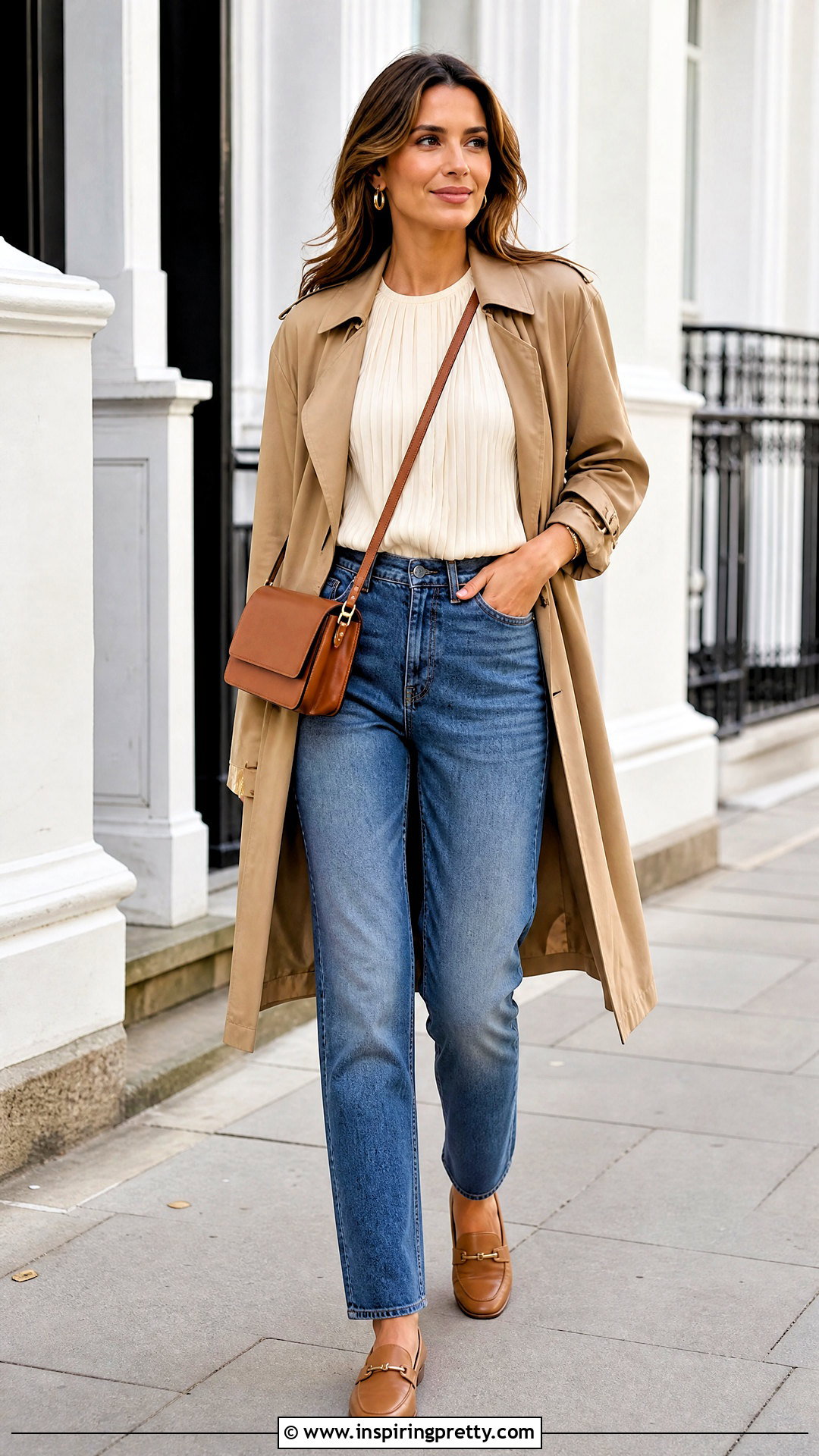 Pleated Top With Straight Leg Jeans - 20 Pleated Top Fashion ideas