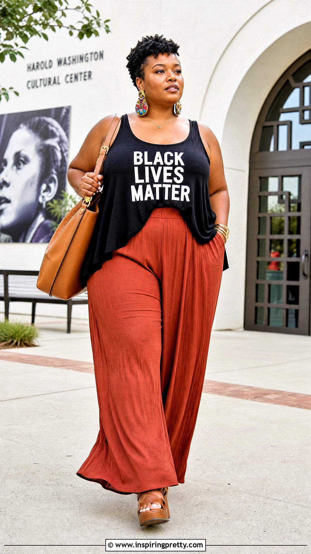 Plus Size Black Lives Matter Tank With Palazzo Pants - 20 black lives matter tank tops