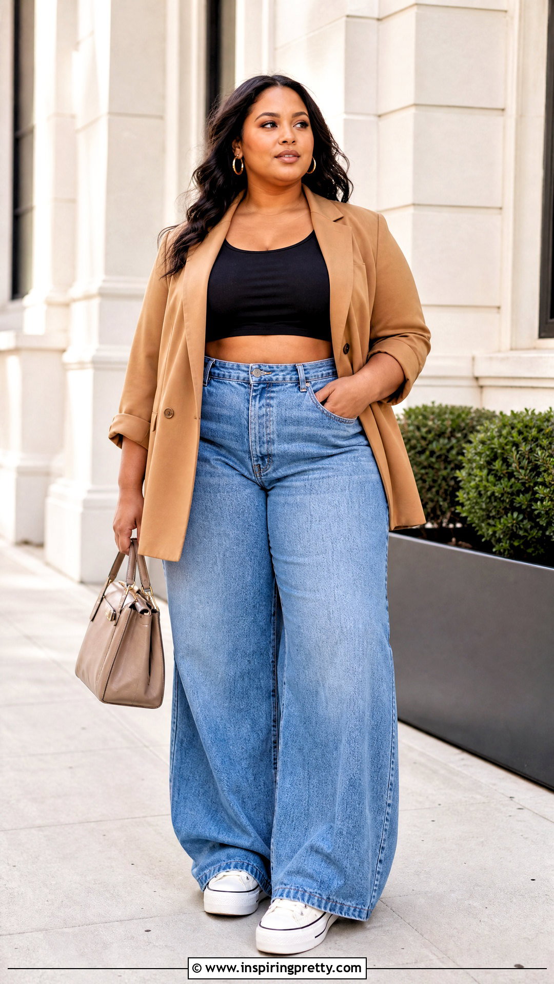 Plus Size Crop Top And Jacket Outfit - 50 crop top jacket outfit ideas