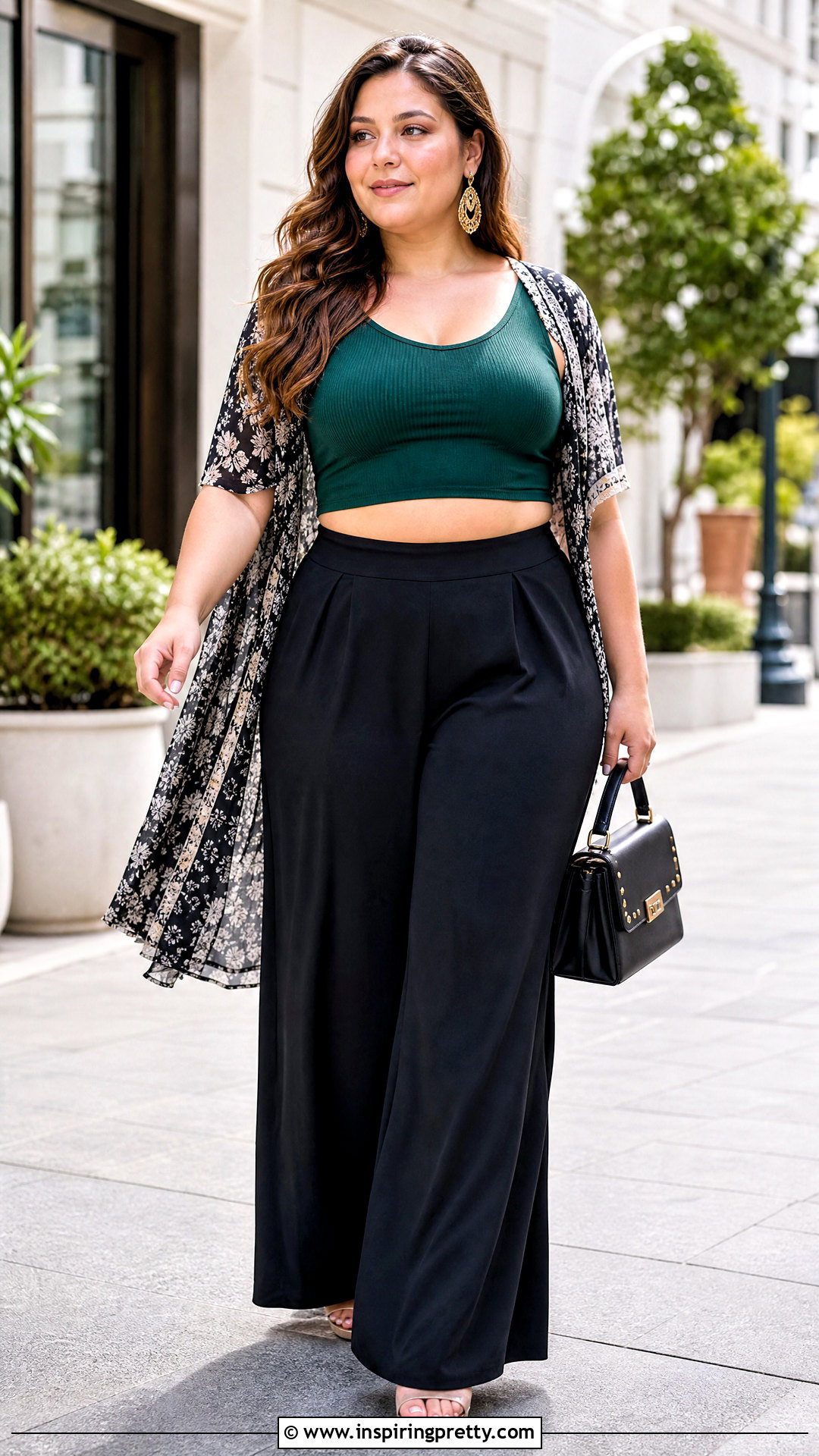 Plus Size Crop Top With Palazzo Pants - 20 Pics Of Crop Tops outfit ideas