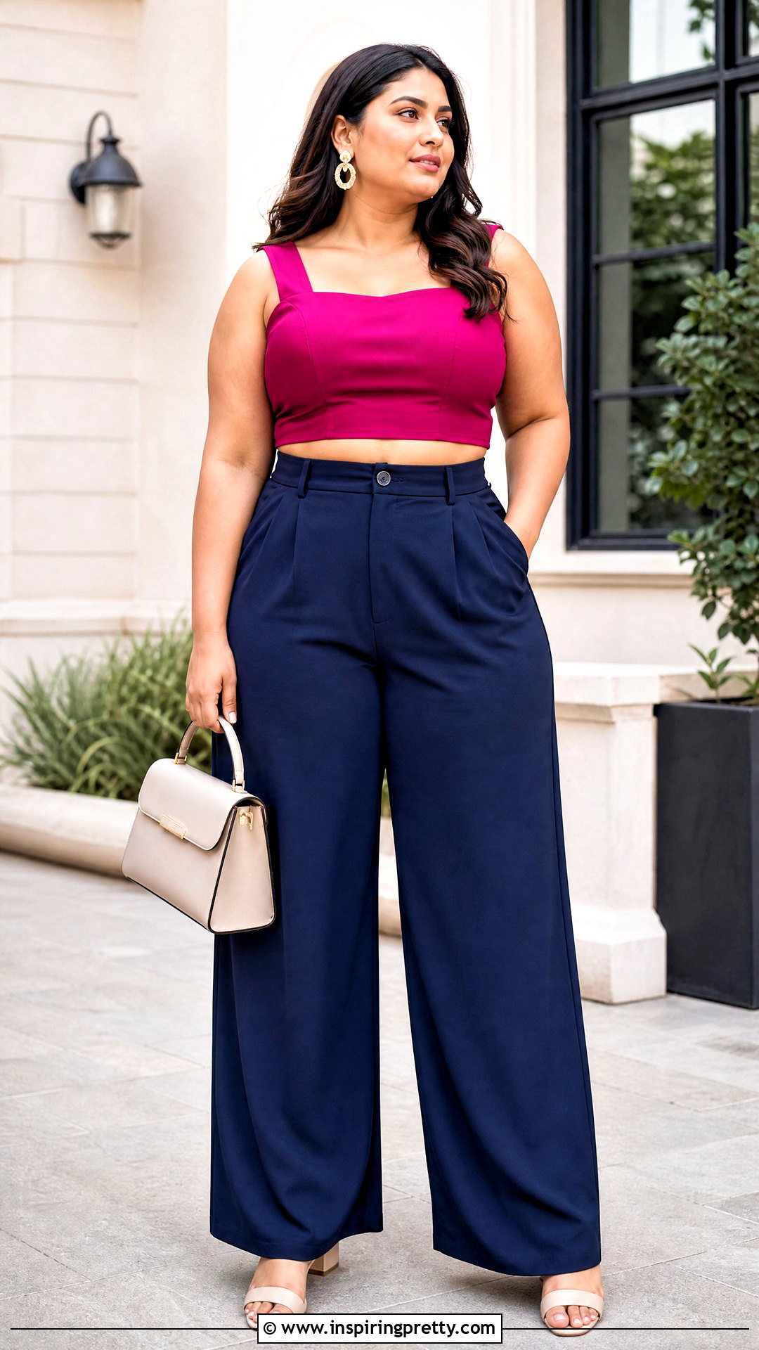 Plus Size Crop Top With Plazo Pants - 20 crop top and plazo outfit ideas