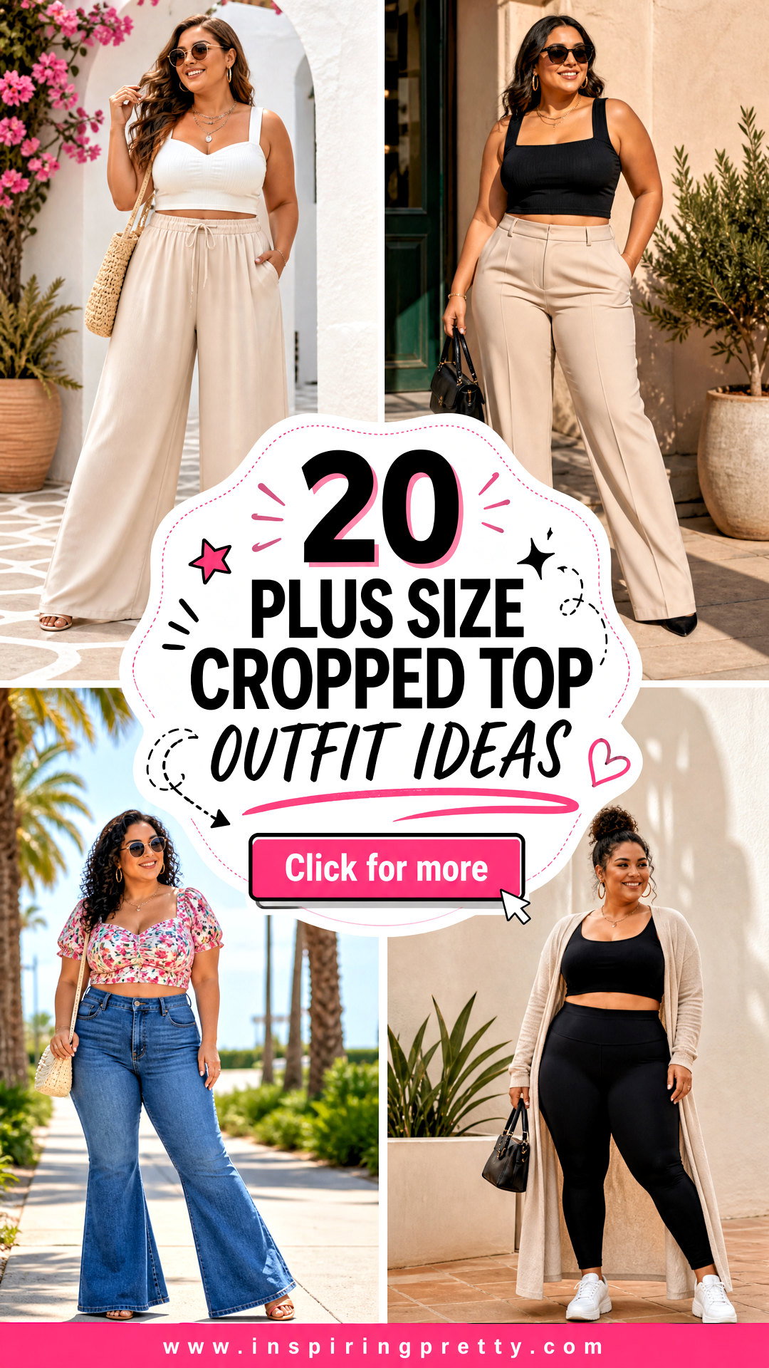 20 Plus Size Cropped Top Outfit Ideas for Summer Confidence - 20 Plus Size Cropped Top Outfit Ideas for Summer Confidence