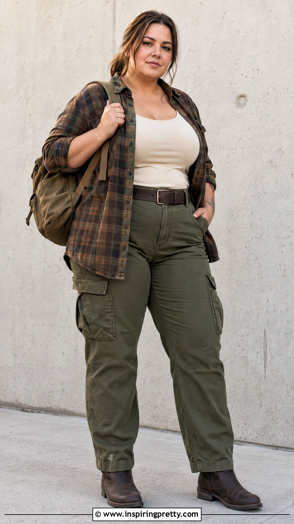 Plus Size Ellie TLOU Tank Top With Straight Cargos - 25 ellie tlou tank top outfit ideas