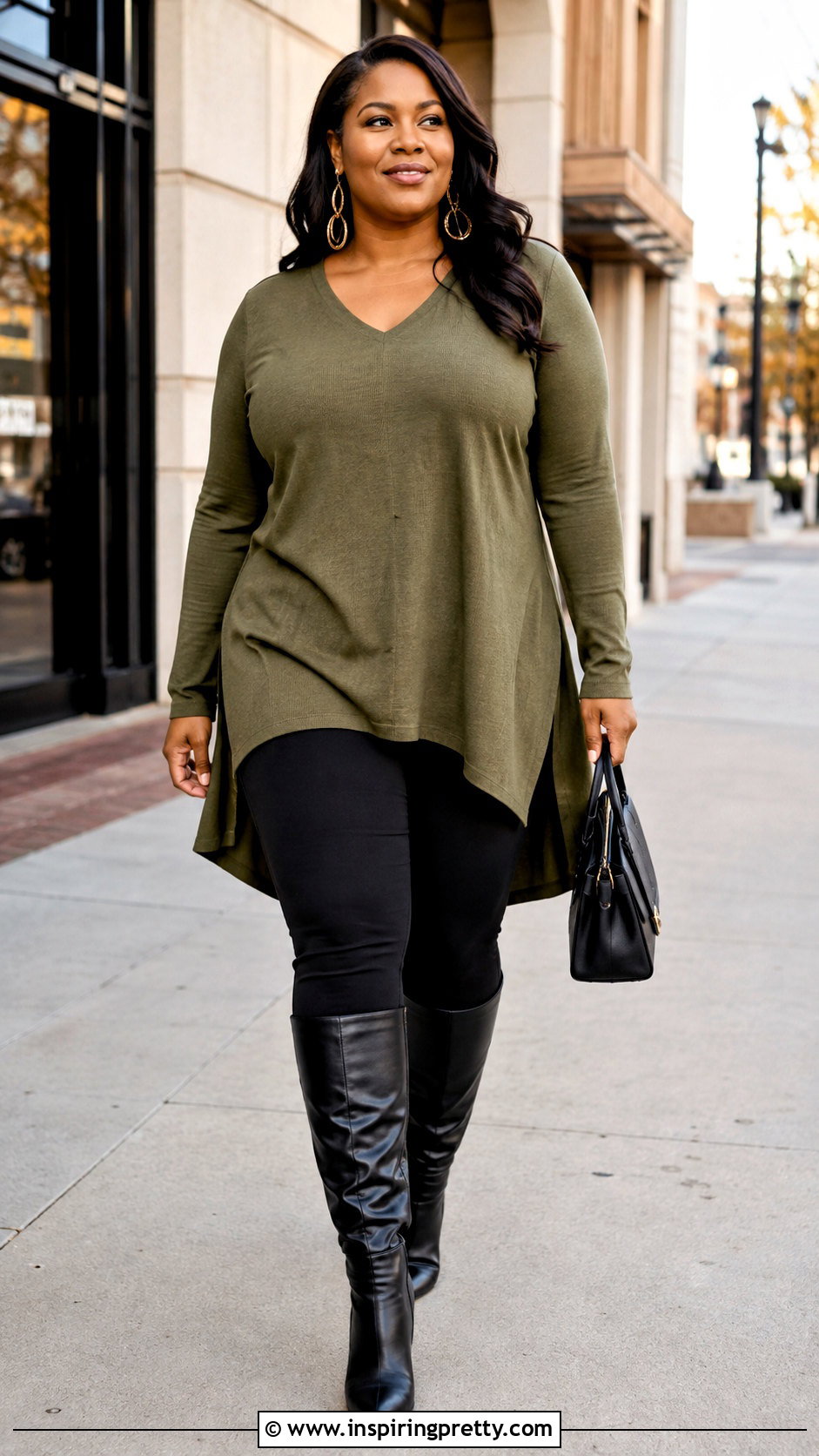 Plus Size Hi Lo Top With Leggings Outfit - 25 Hi Lo Top outfit ideas