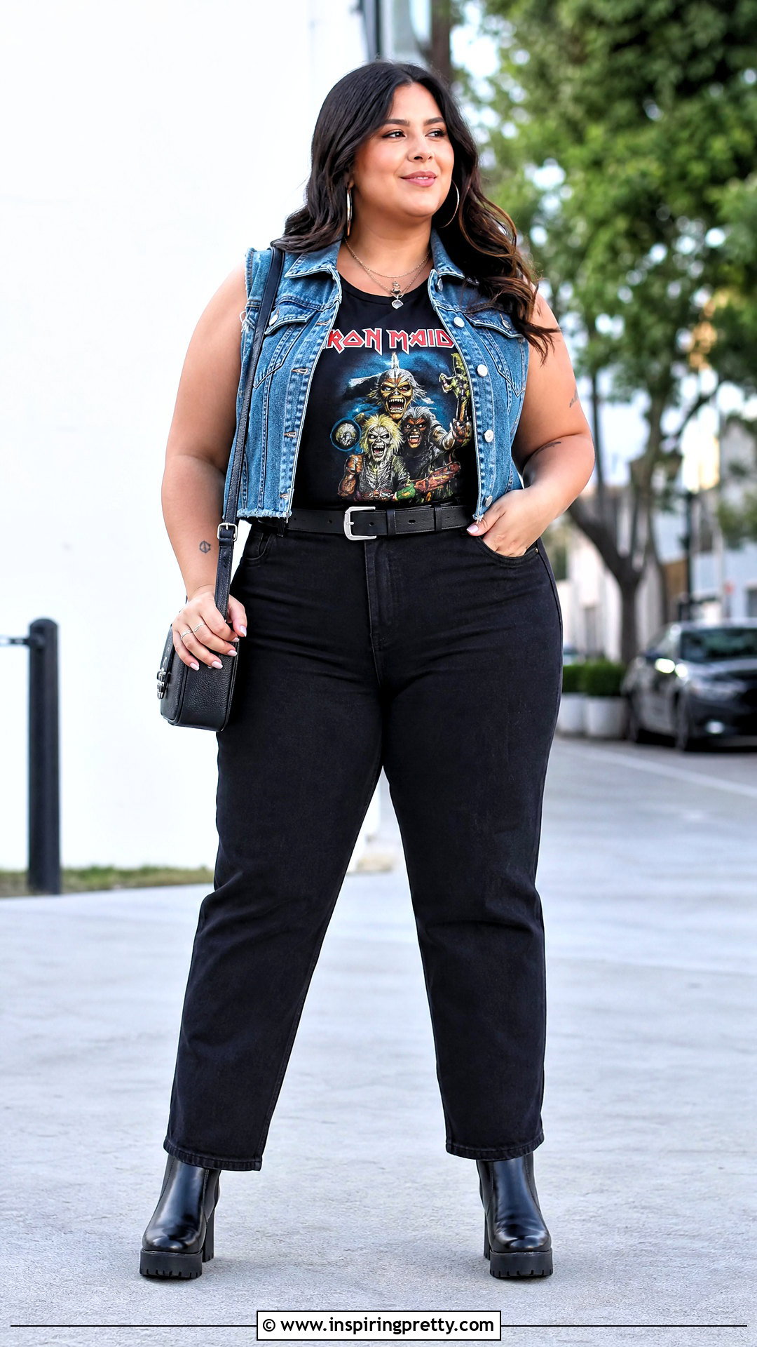 Plus Size Iron Maiden Tank Top With Black Jeans - 25 iron maiden tank top outfit ideas
