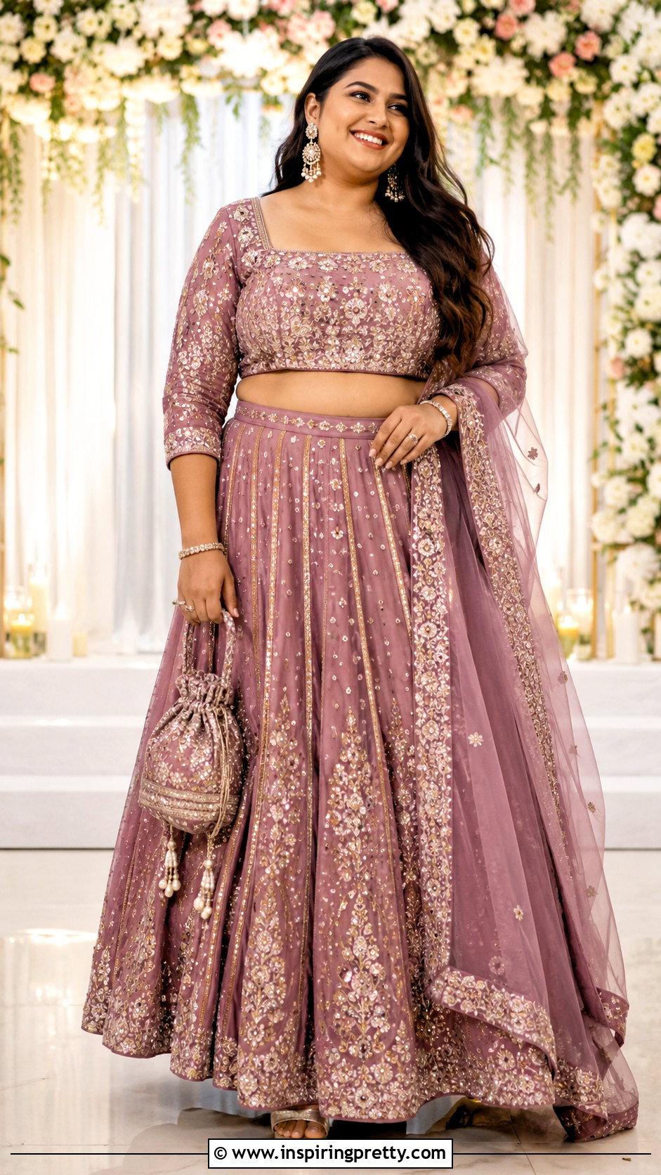 Plus Size Lehenga Crop Top Outfit - 50 party wear lehenga crop tops outfit ideas