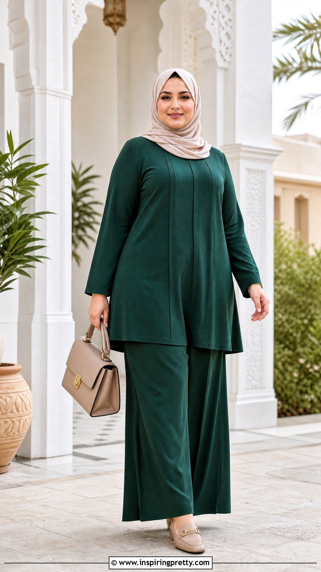 Plus Size Long Top With Palazzo Pants - 50 long tops designs for muslims