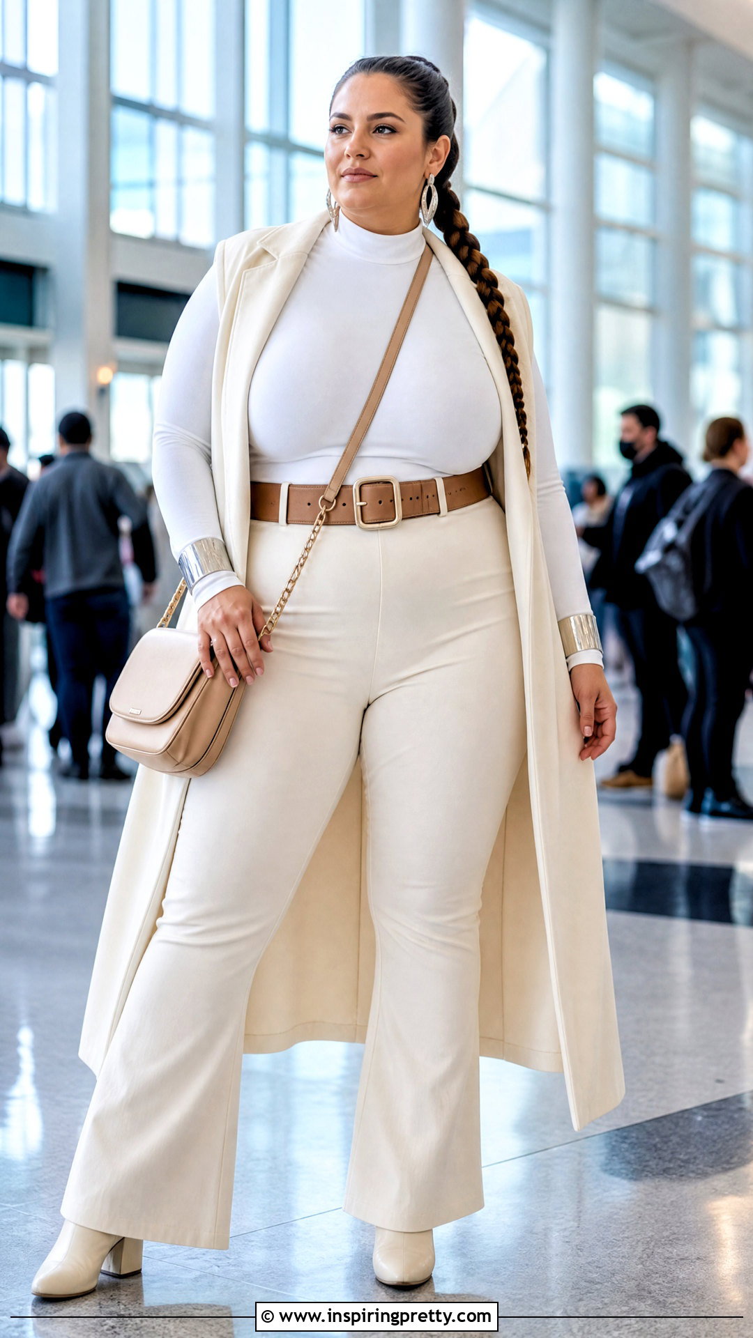Plus Size Padme White Top With Flared Pants - 20 Padme White Top outfit ideas