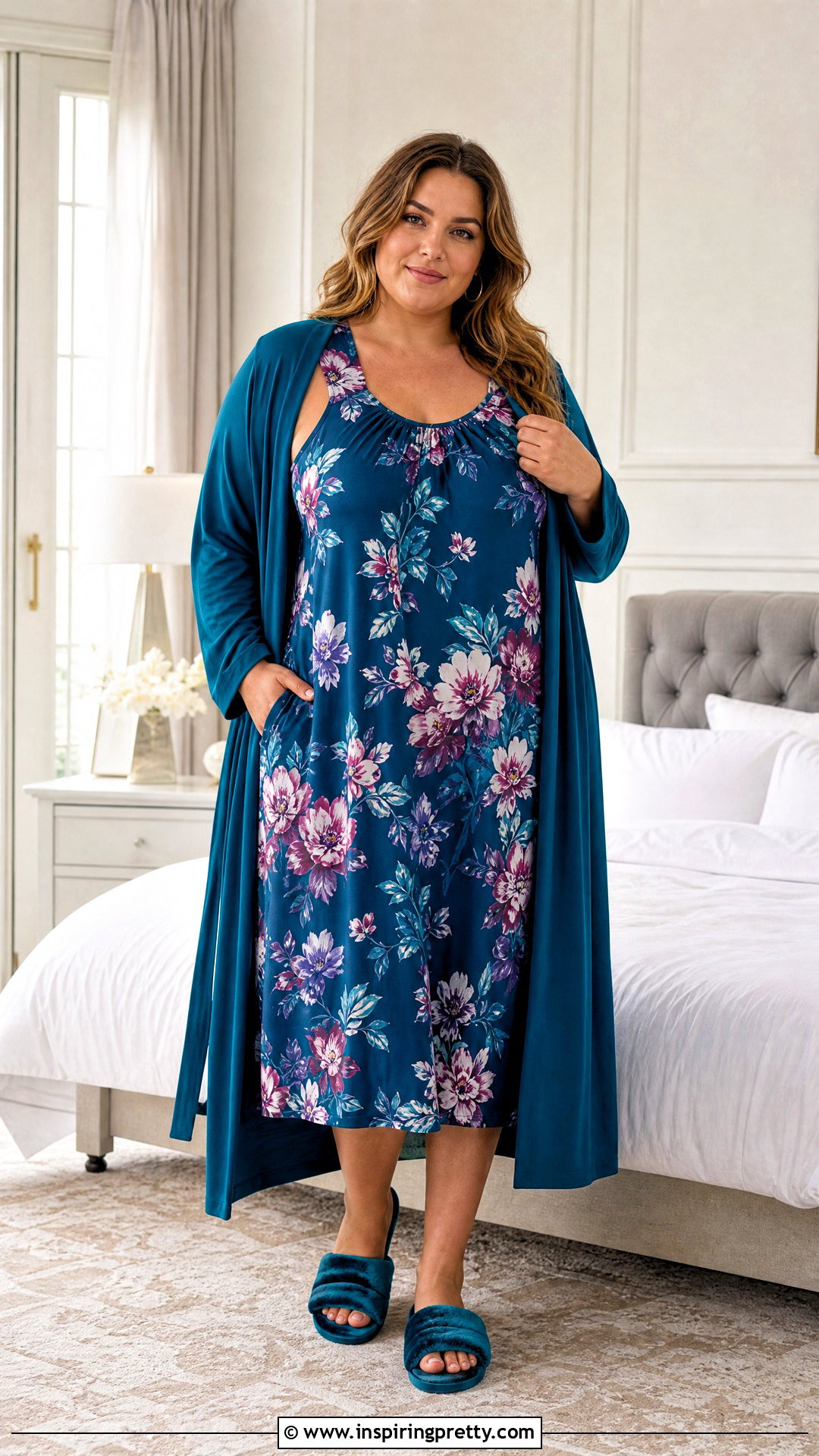 Plus Size Tank Top Nightgown With Long Robe - 25 Tank Top Nightgown ideas