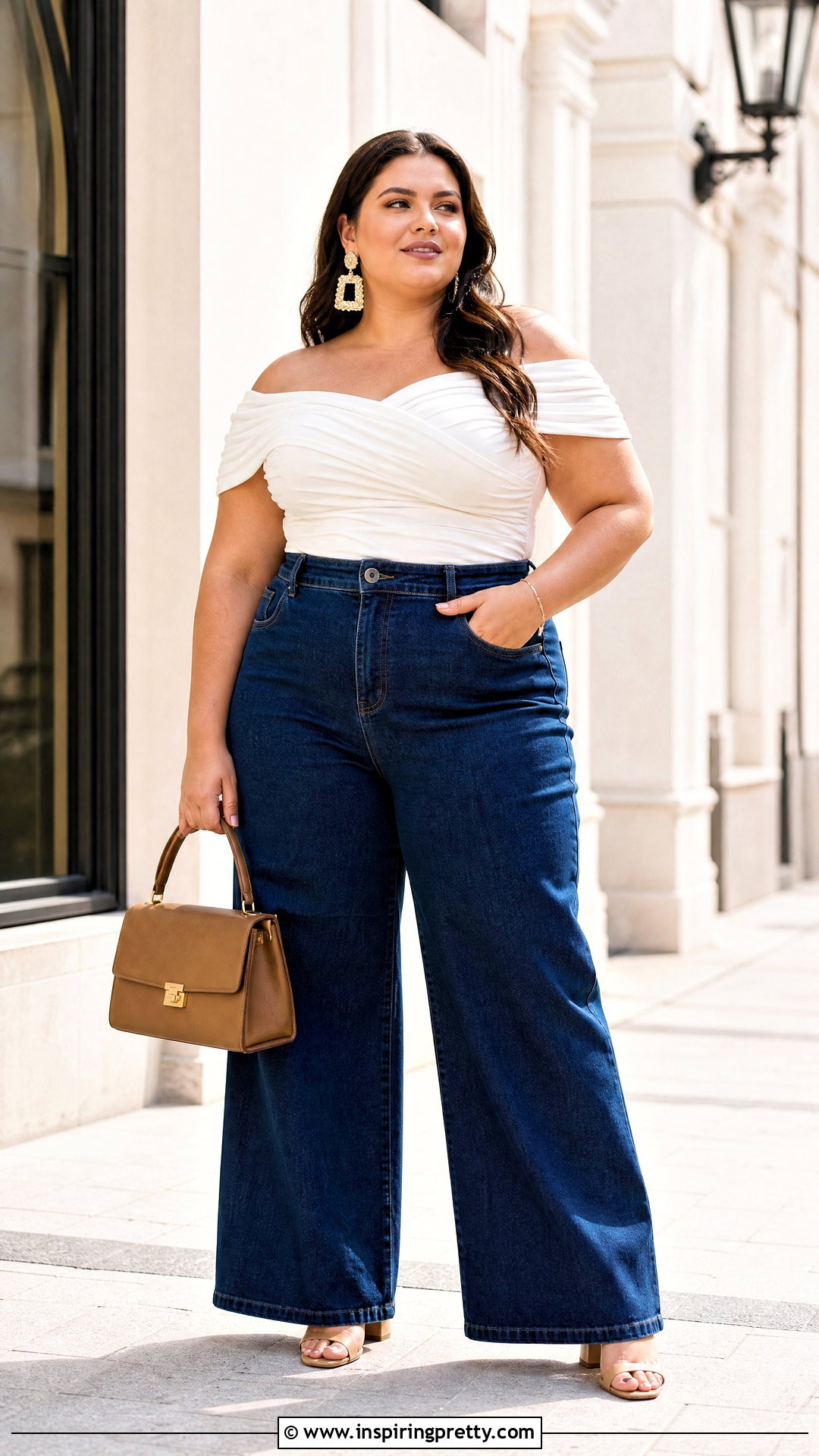 Plus Size White Off Shoulder Top Outfit - 50 white off shoulder top outfits