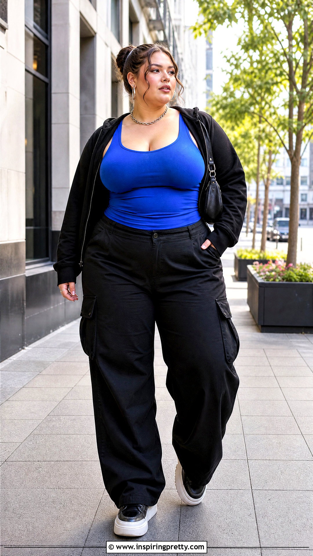 Plus Size Y K Tank Top With Cargo Pants - 50 y2k tank top outfit ideas