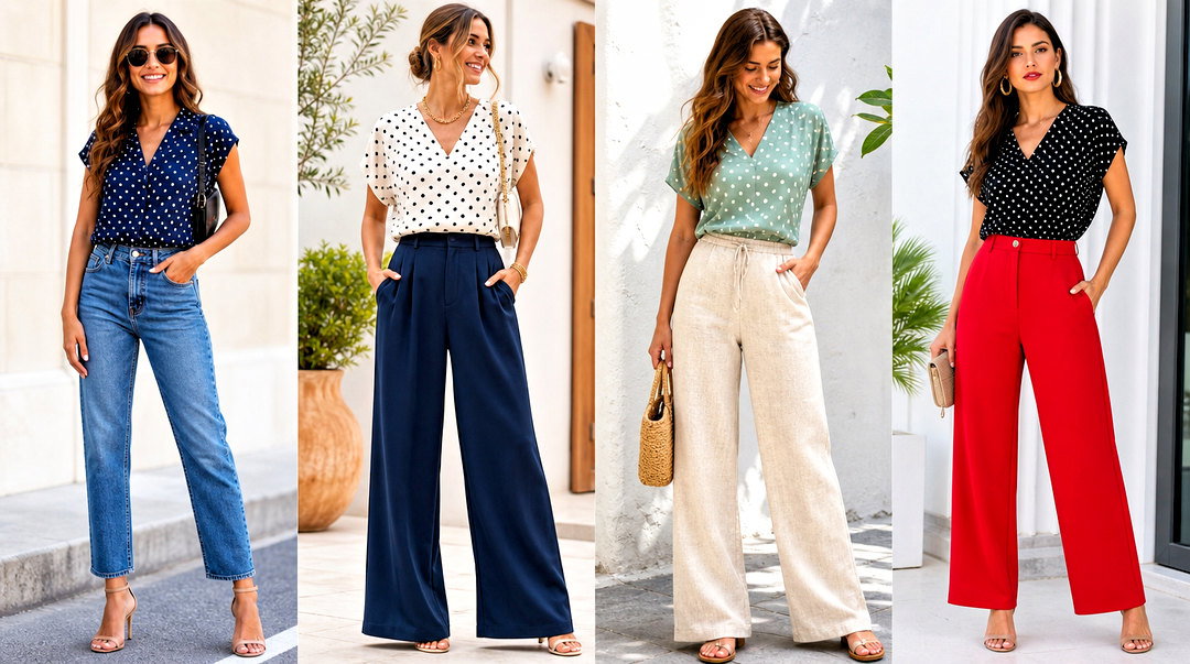 50 Polka Dot Top Outfit Ideas for Timeless Everyday Style