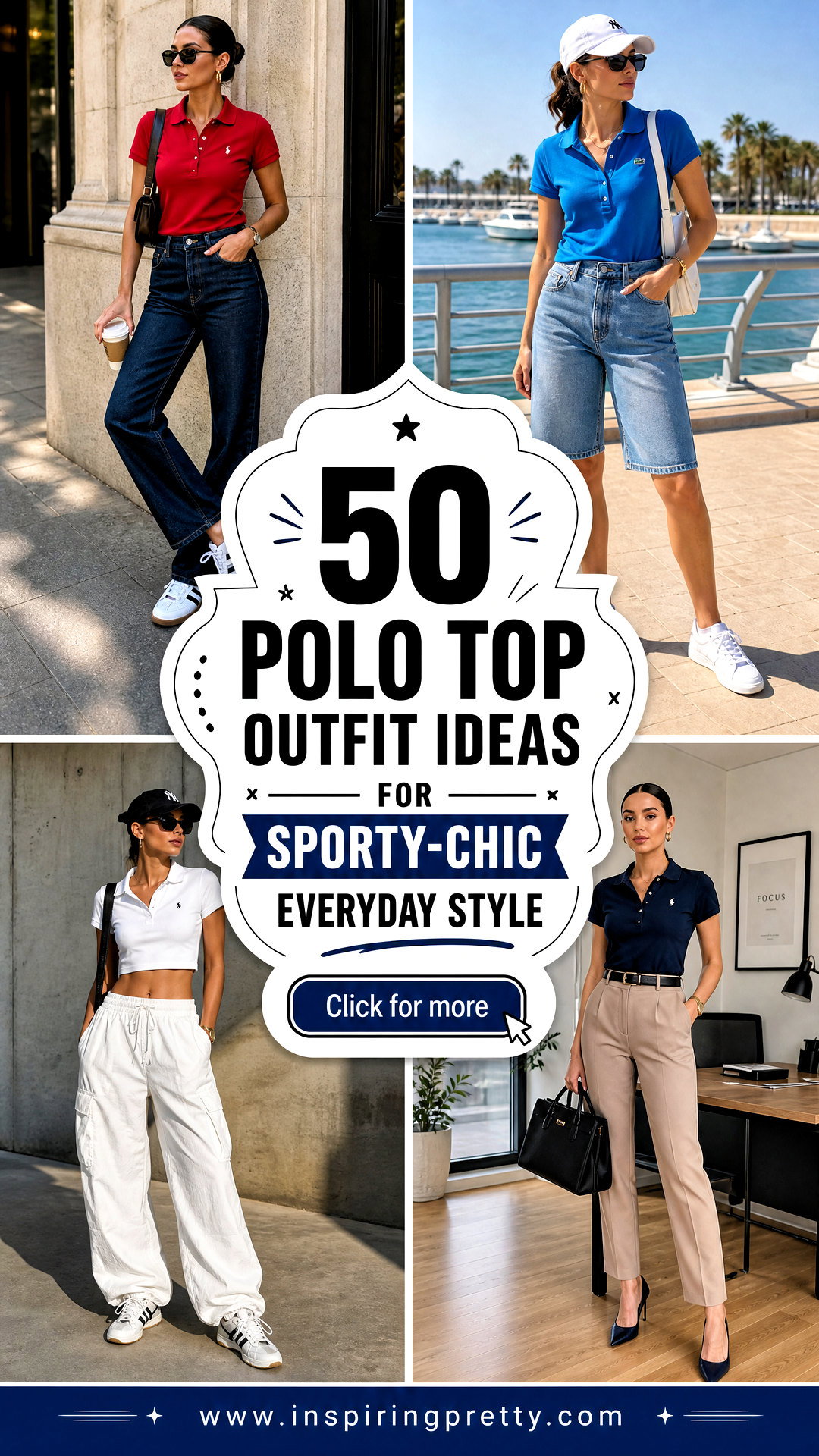50 Polo Top Outfit Ideas for Sporty-Chic Everyday Style - 50 Polo Top Outfit Ideas for Sporty-Chic Everyday Style