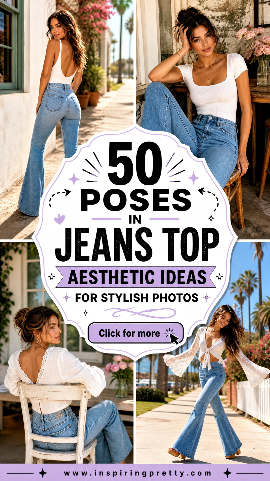 50 Poses in Jeans Top Aesthetic Ideas for Stylish Photos - 50 Poses in Jeans Top Aesthetic Ideas for Stylish Photos