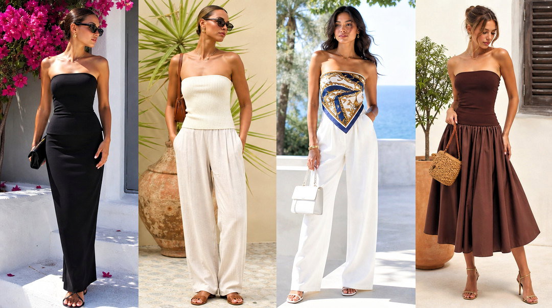 25 Posh Tube Top Outfit Ideas for Elevated Night-Out Style