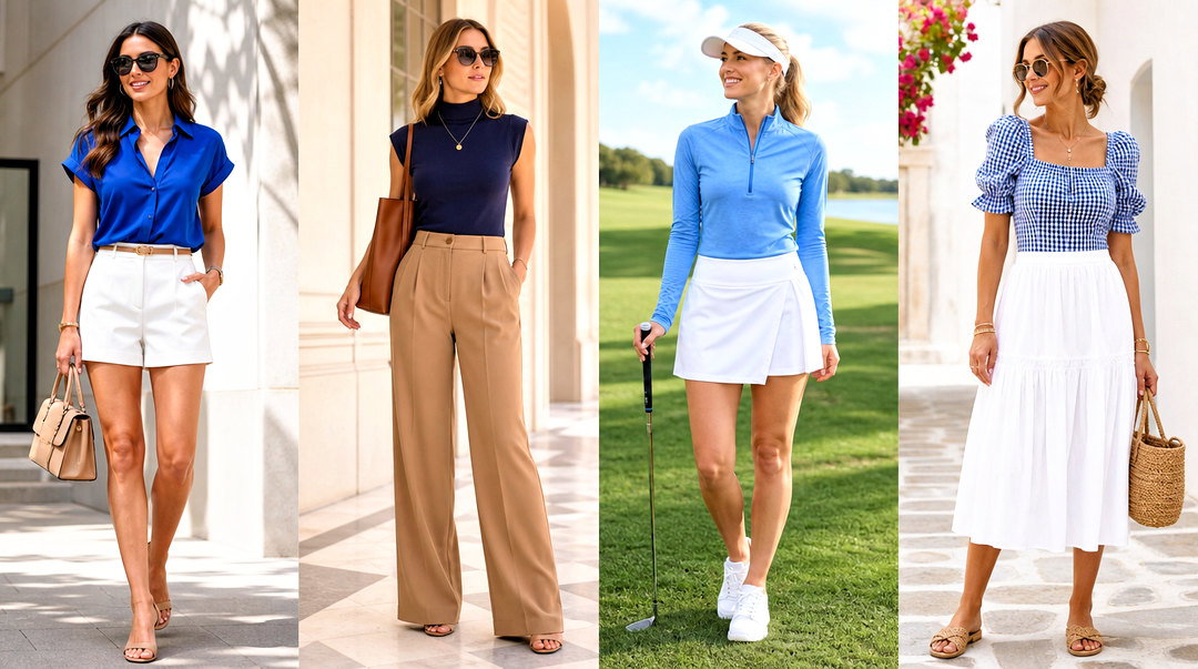 20 Preppy Blue Top Outfit Ideas for Polished Summer Looks
