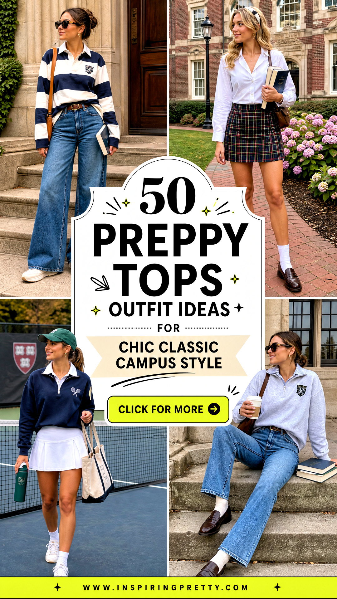 50 Preppy Tops Outfit Ideas for Chic Classic Campus Style - 50 Preppy Tops Outfit Ideas for Chic Classic Campus Style