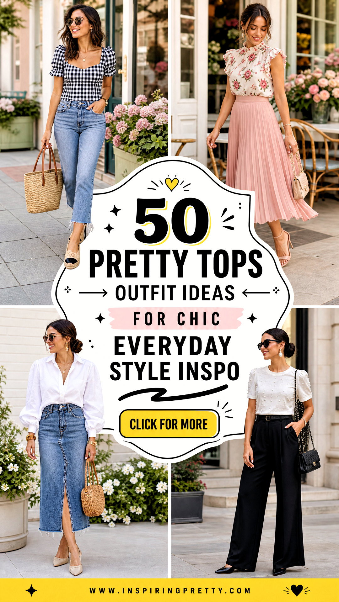 50 Pretty Tops Outfit Ideas for Chic Everyday Style Inspo - 50 Pretty Tops Outfit Ideas for Chic Everyday Style Inspo