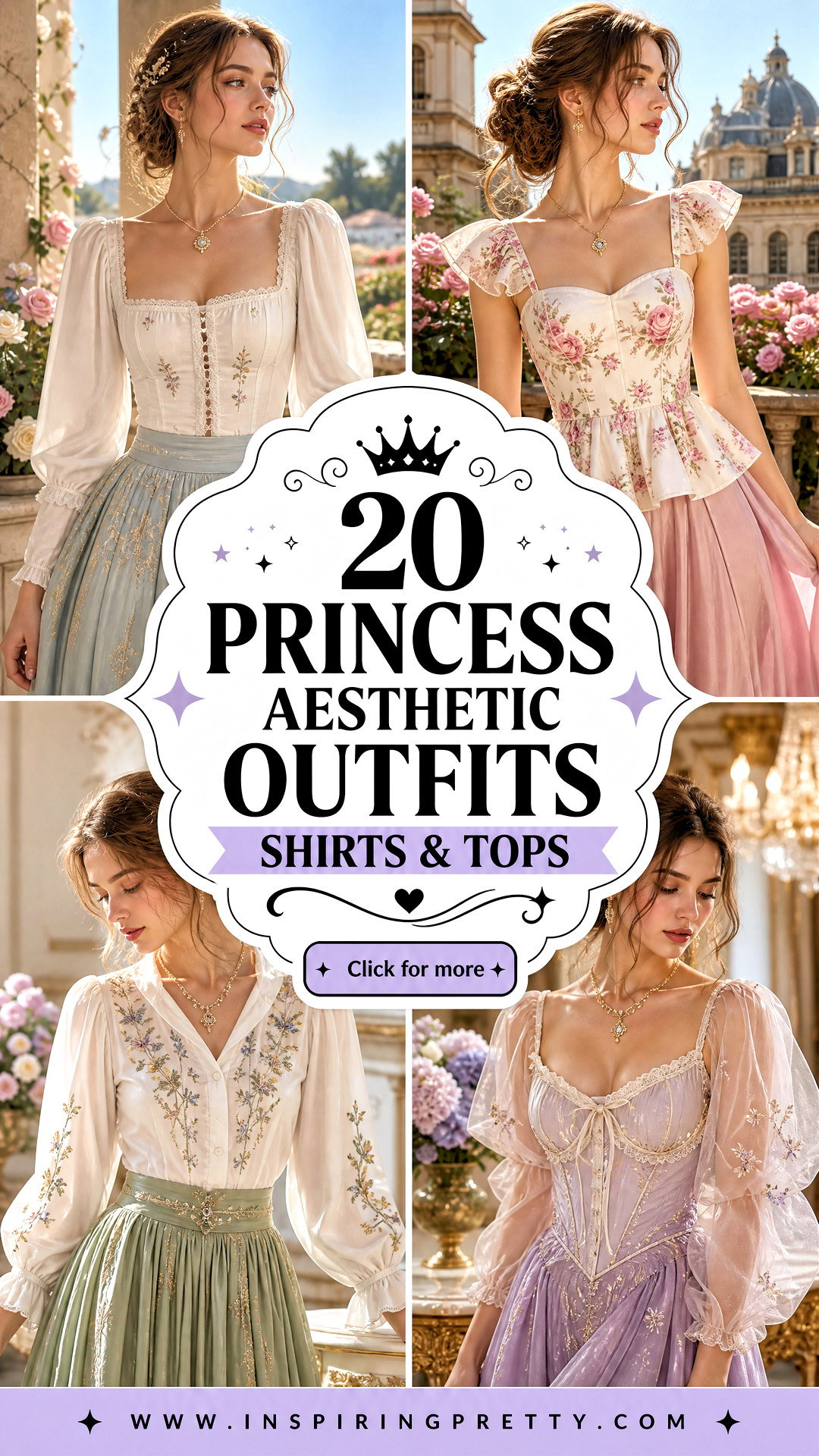 20 Princess Aesthetic Outfits Shirts and Tops for Dreamy Style - 20 Princess Aesthetic Outfits Shirts & Tops for Dreamy Style