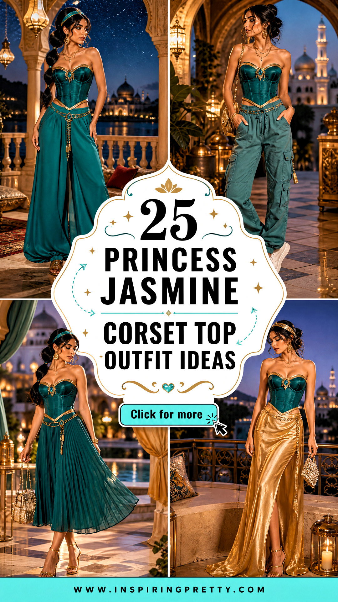 25 Princess Jasmine Corset Top Outfit Ideas for Magical Looks - 25 Princess Jasmine Corset Top Outfit Ideas for Magical Looks