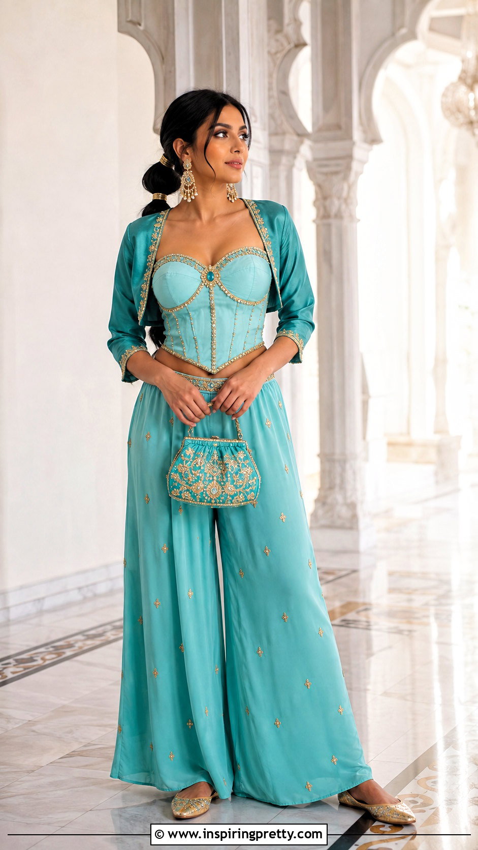 Princess Jasmine Corset Top With Cropped Bolero - 25 Princess Jasmine Corset Top outfit ideas