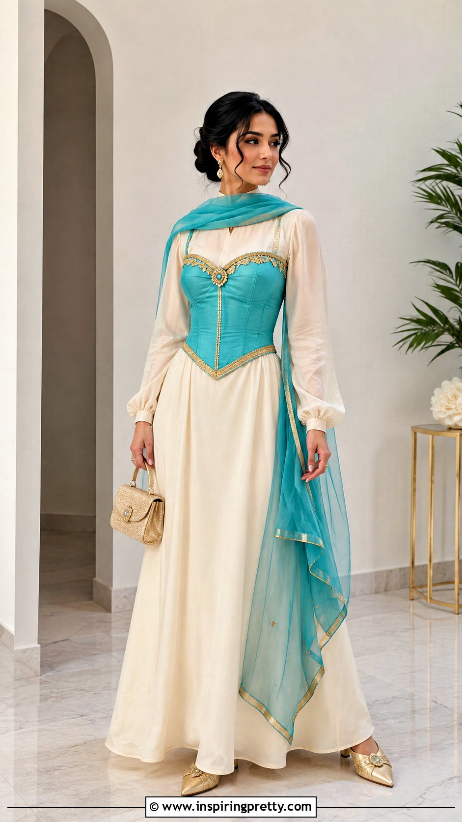 Princess Jasmine Corset Top With Maxi Dress Layer - 25 Princess Jasmine Corset Top outfit ideas