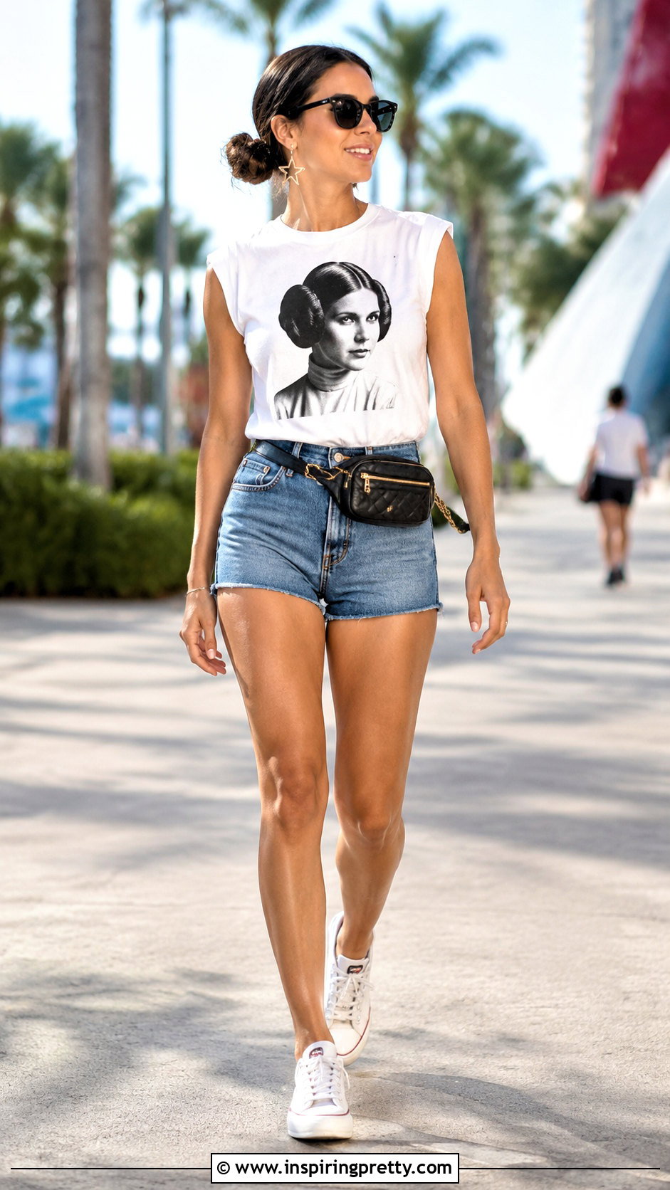 Princess Leia Top With Denim Shorts - 20 Princess Leia Top outfit ideas
