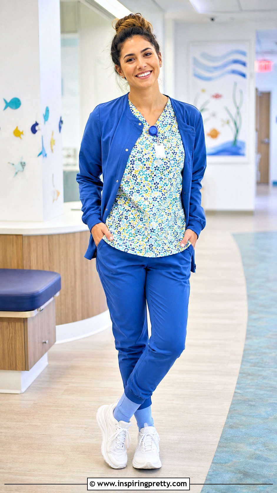 Printed Pediatric Scrub Top Outfit - 20 Nurse Scrub Tops outfit ideas