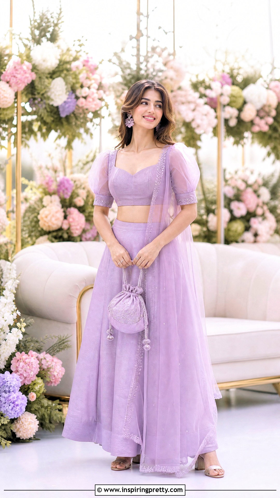 Puff Sleeve Crop Top Lehenga - 25 crop top lehenga new models