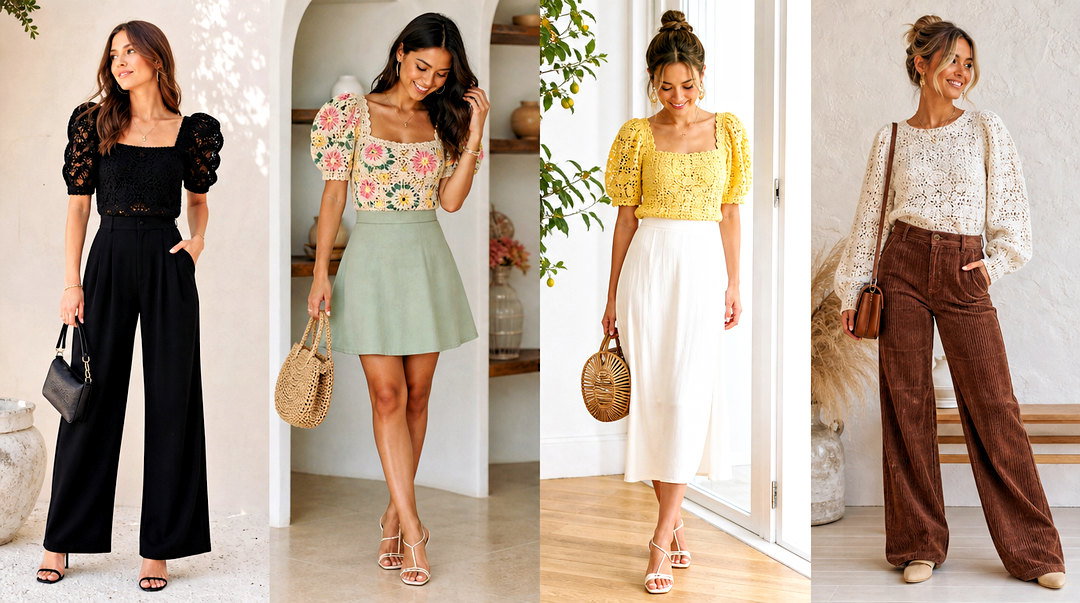 20 Puffy Sleeve Top Tutorial Crochet Outfit Ideas for Beginners