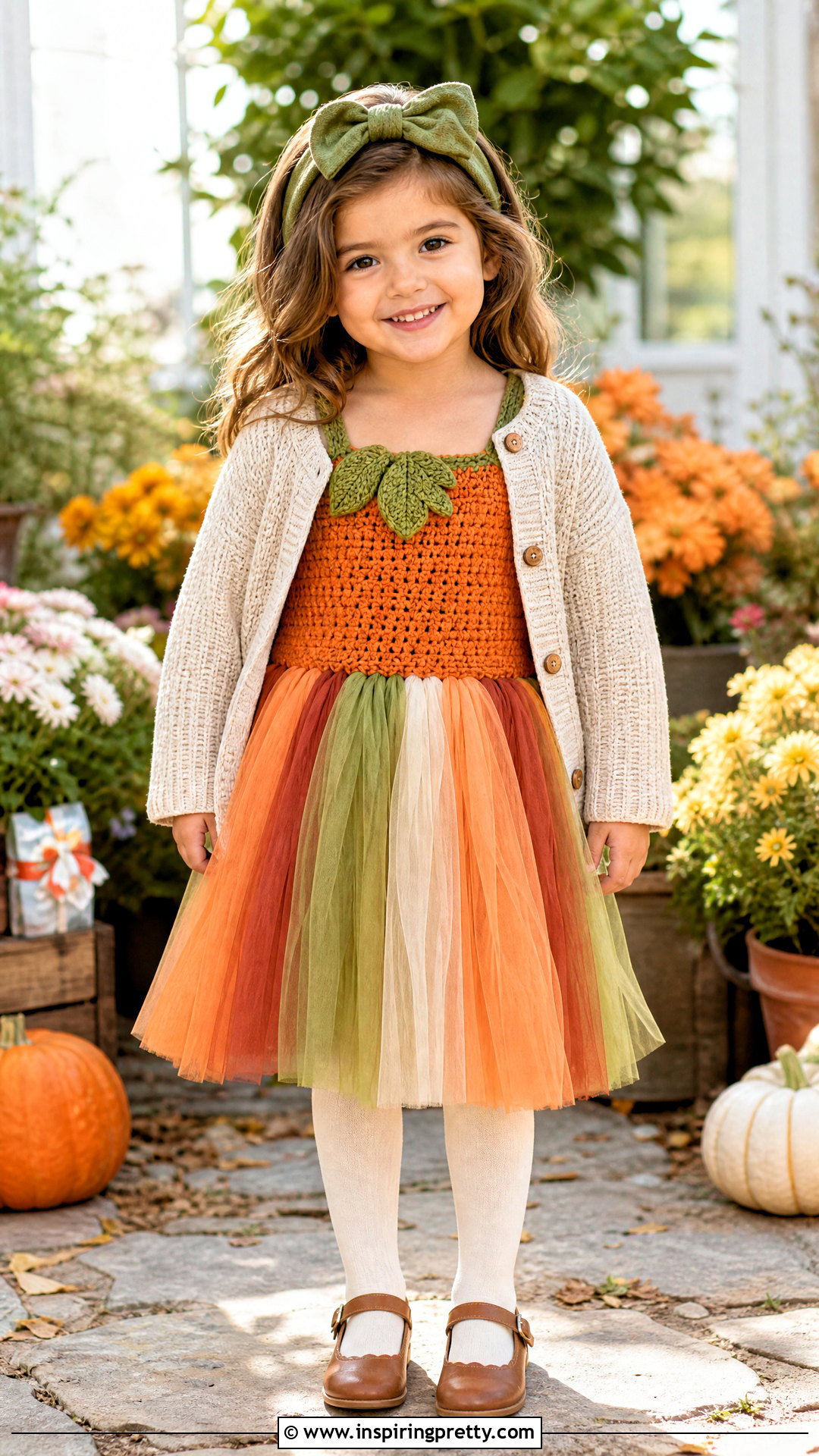 Pumpkin Crochet Tutu Top Dress - 20 crochet tutu top ideas