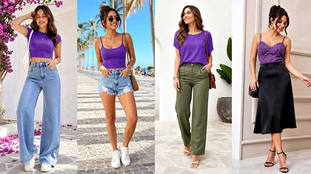 20 Purple Fashion Top Outfit Ideas for Chic, Polished Looks