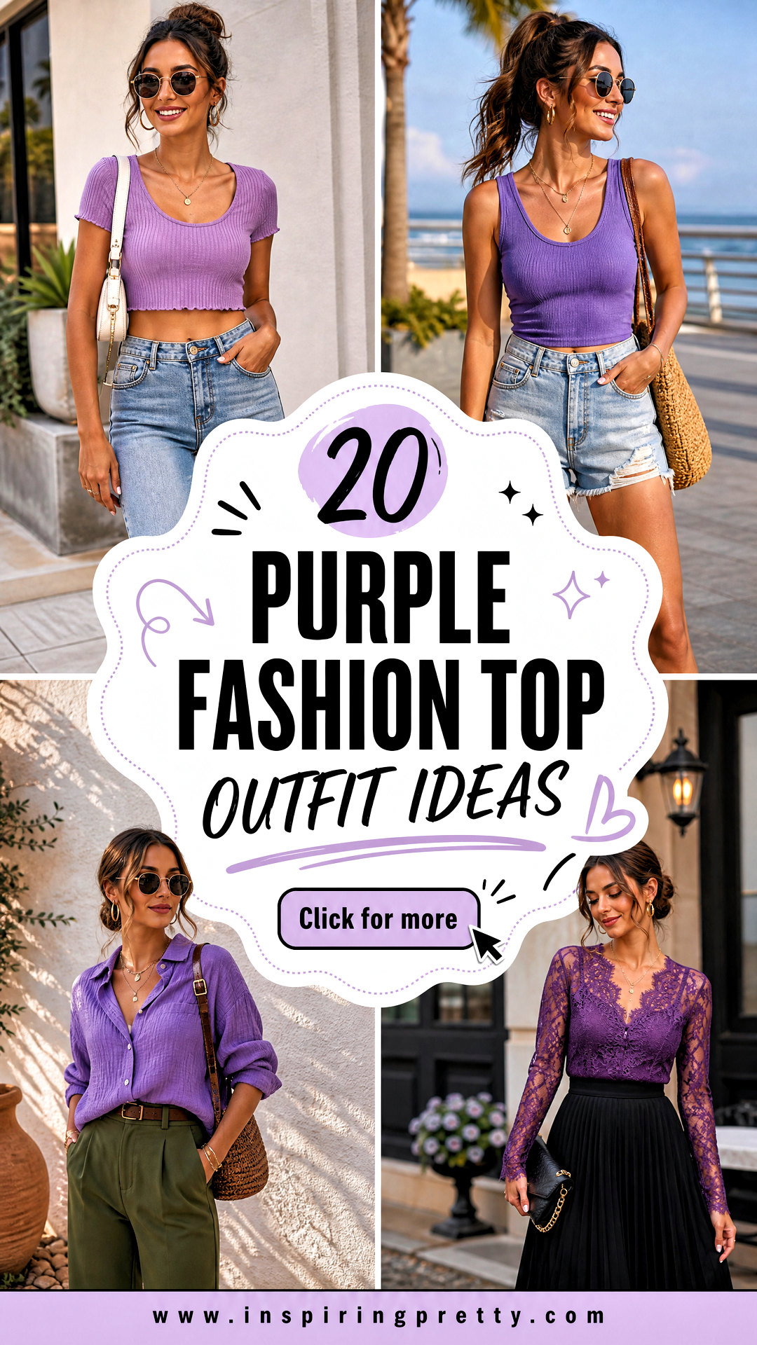 20 Purple Fashion Top Outfit Ideas for Chic Polished Looks - 20 Purple Fashion Top Outfit Ideas for Chic, Polished Looks
