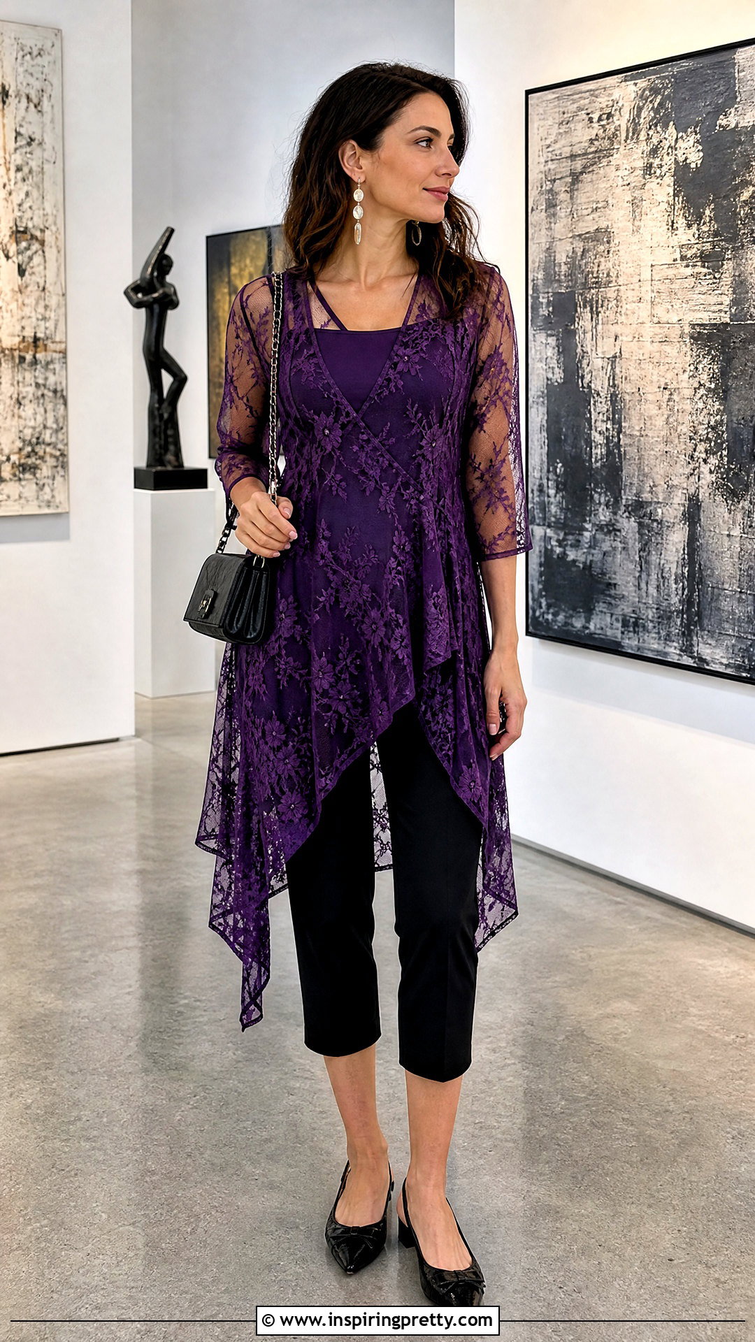 Purple Tunic Top With Capri Pants - 25 Urban Outfitters Purple Tops