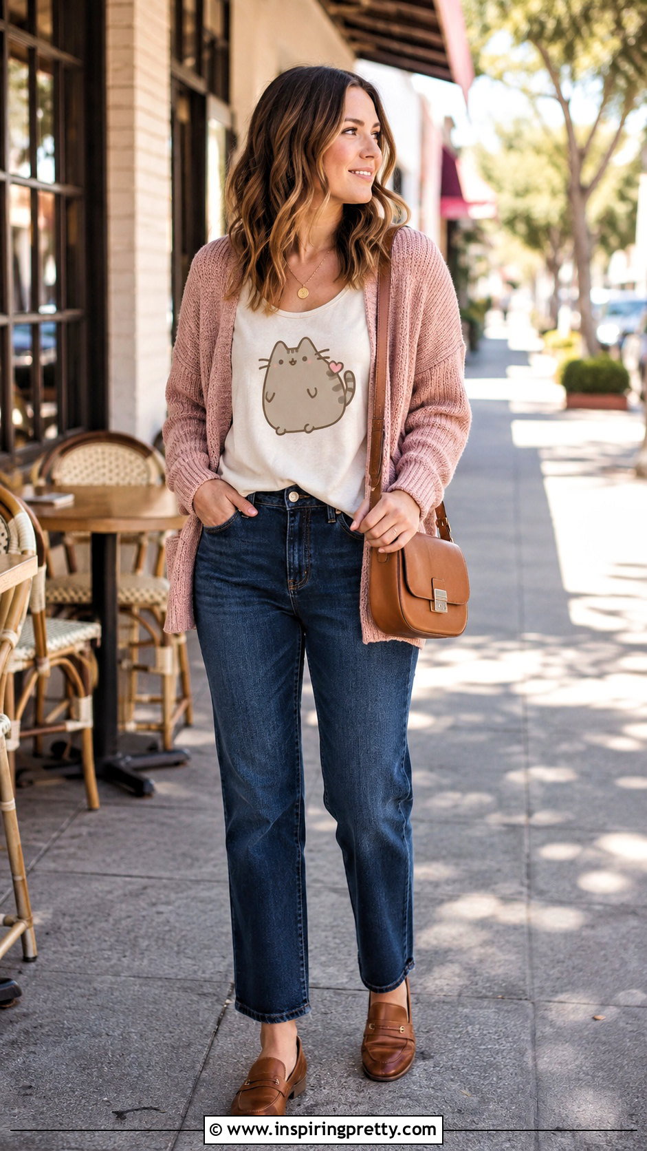 Pusheen Tank Top With Cardigan And Jeans Outfit - 25 pusheen tank top outfit ideas