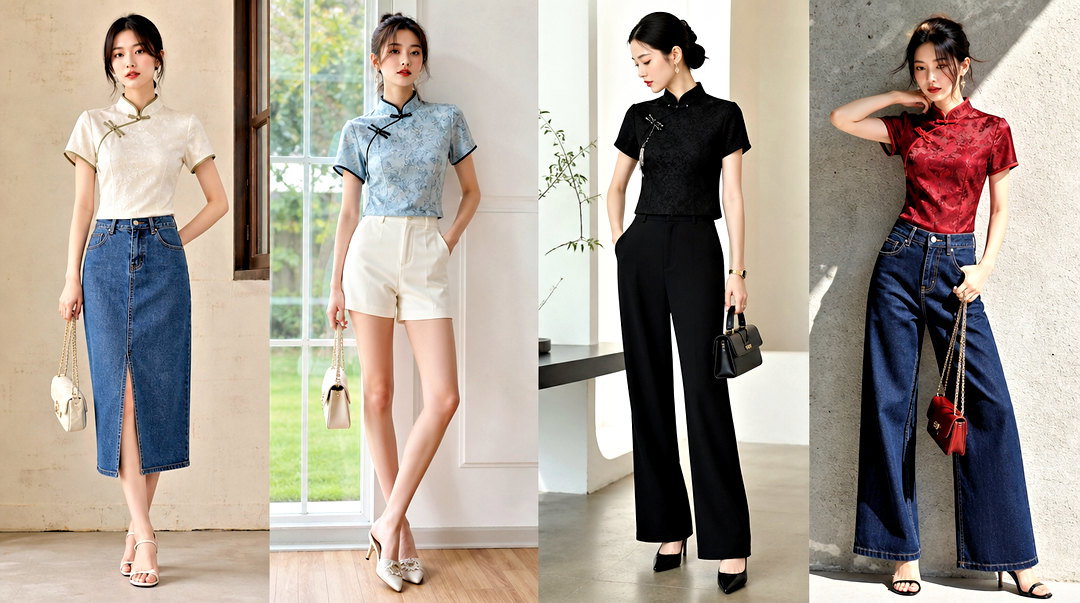 20 Qipao Collar Top Outfit Ideas for Fresh, Modern Elegance