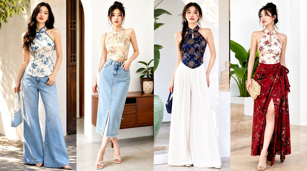 25 Qipao Halter Top Outfit Ideas for Elegant Event Style
