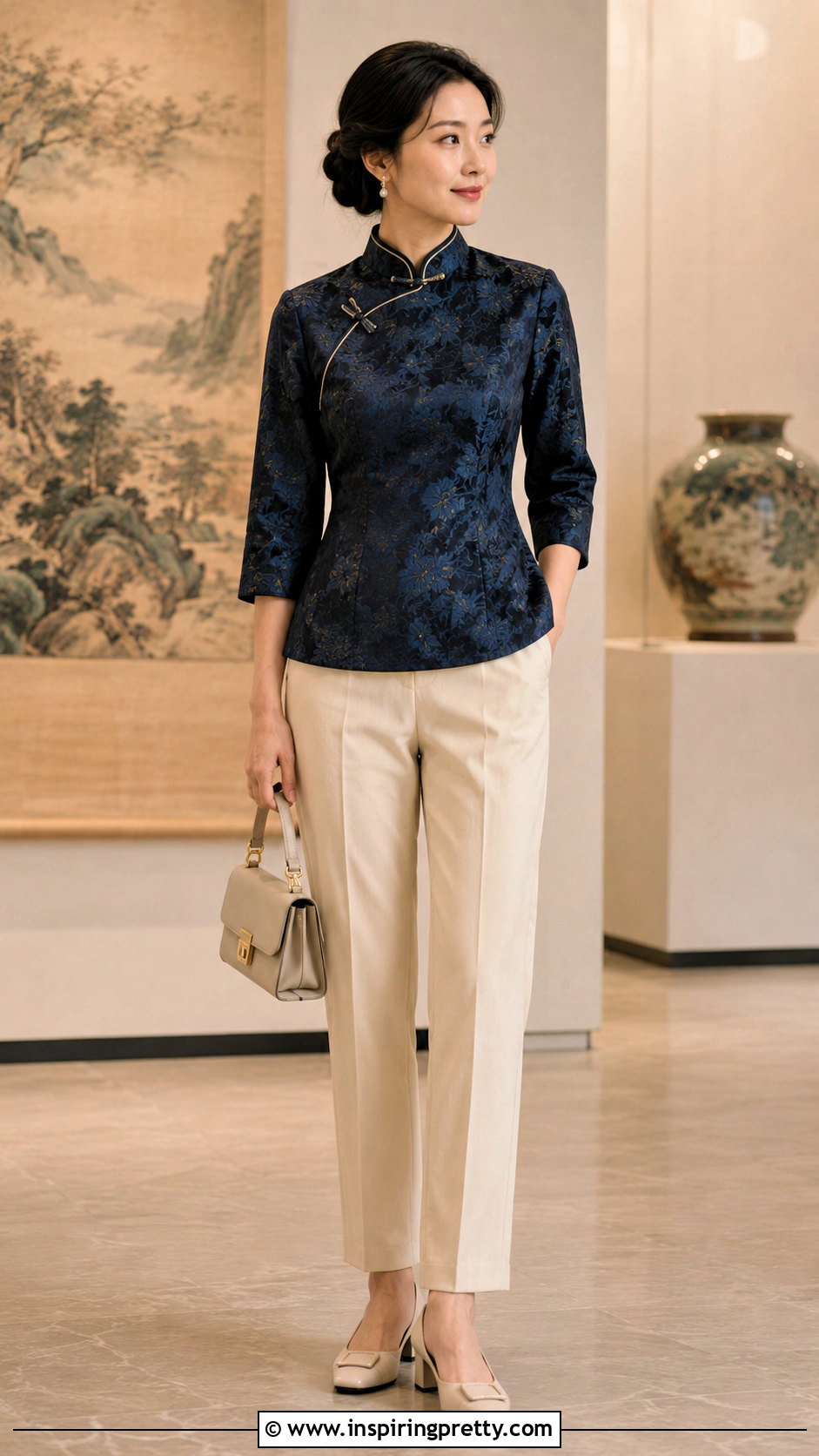 Qipao Top Cultural Event Outfit - 50 qipao top outfit ideas