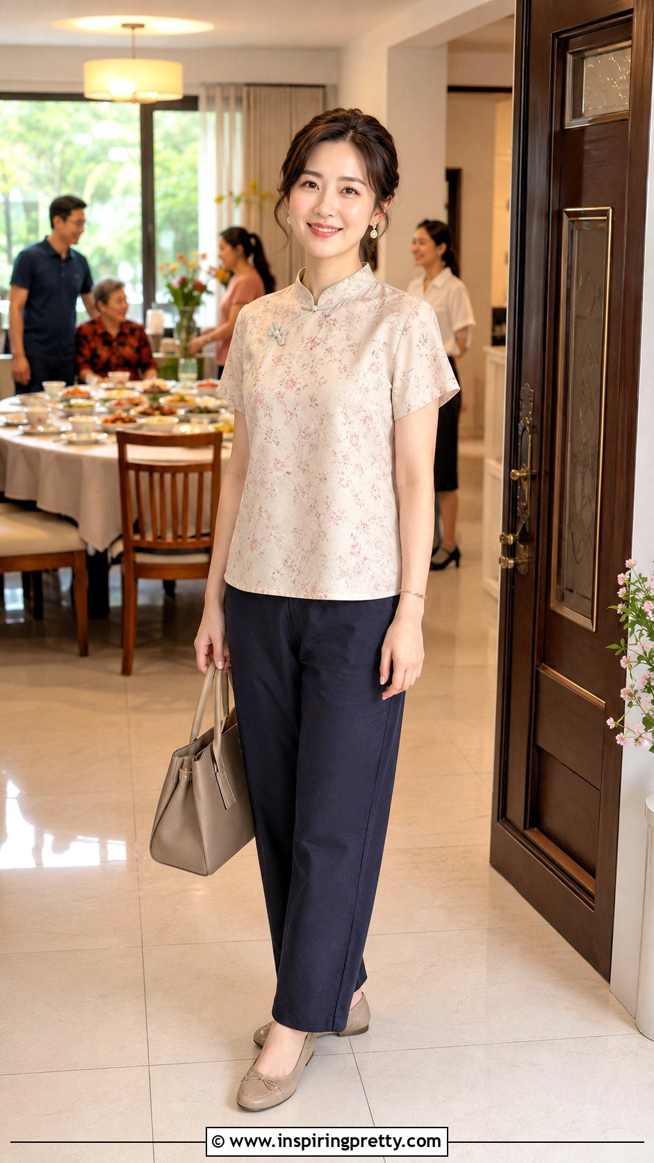 Qipao Top Family Gathering Outfit - 50 qipao top outfit ideas