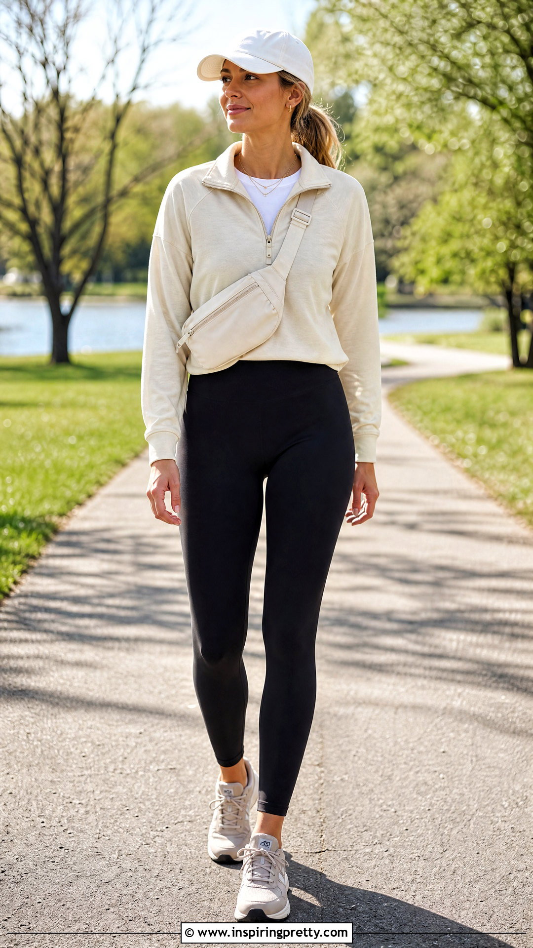 Quarter Zip Pullover With Leggings - 20 spring tops to wear with leggings
