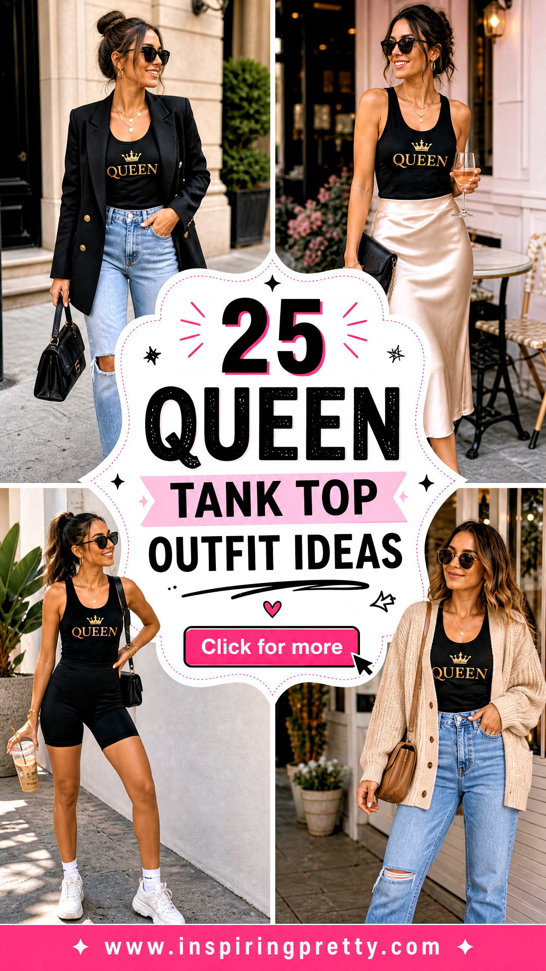 25 Queen Tank Top Outfit Ideas for Bold Everyday Style - 25 Queen Tank Top Outfit Ideas for Bold, Everyday Style