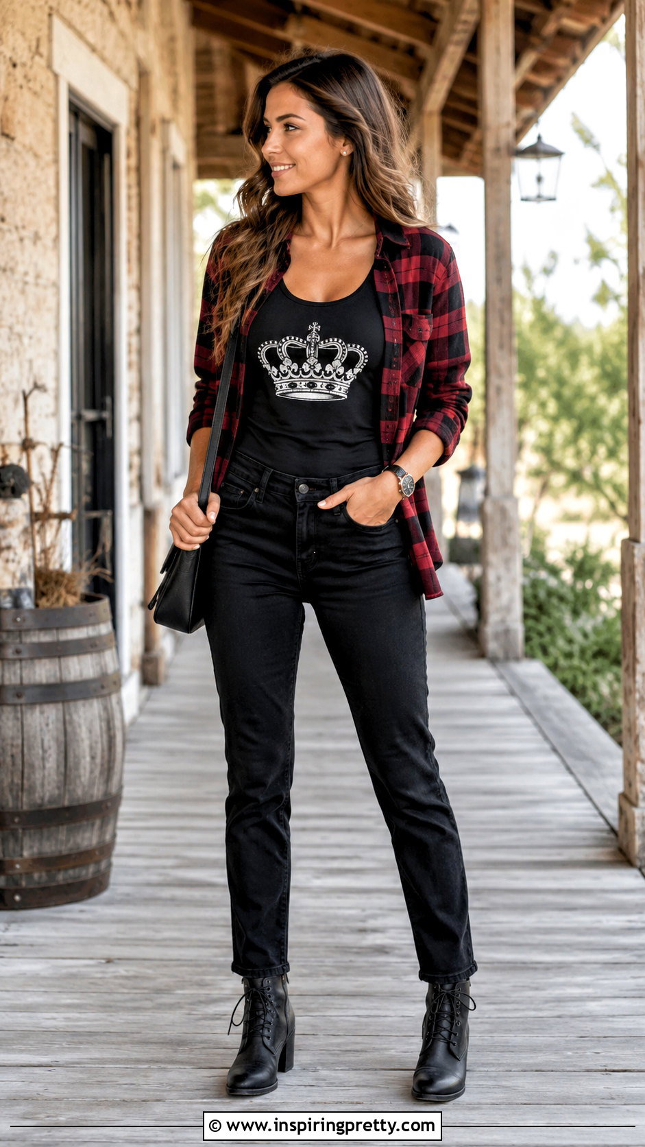 Queen Tank Top With A Flannel Shirt - 25 queen tank top outfit ideas