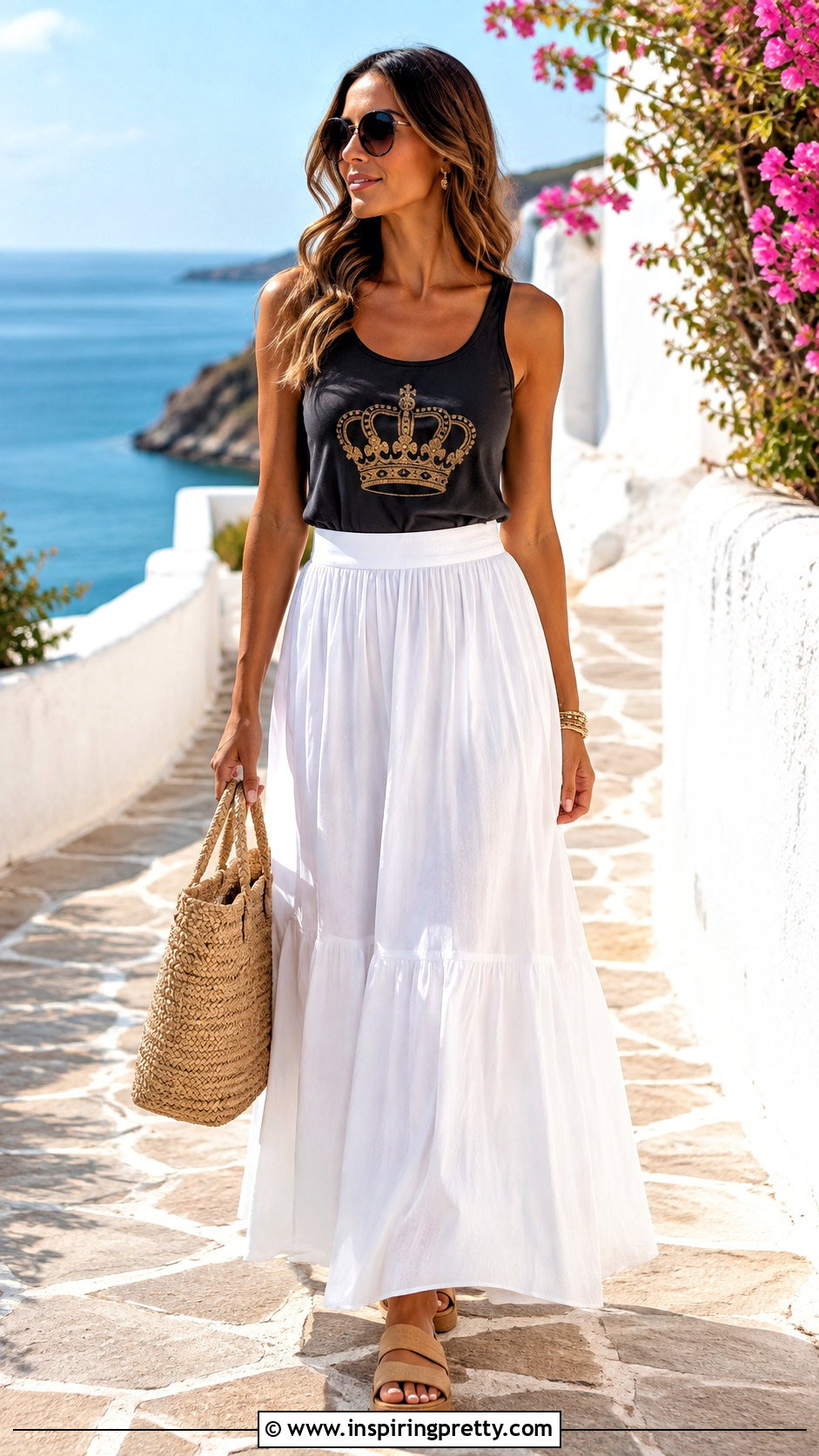 Queen Tank Top With A Maxi Skirt - 25 queen tank top outfit ideas