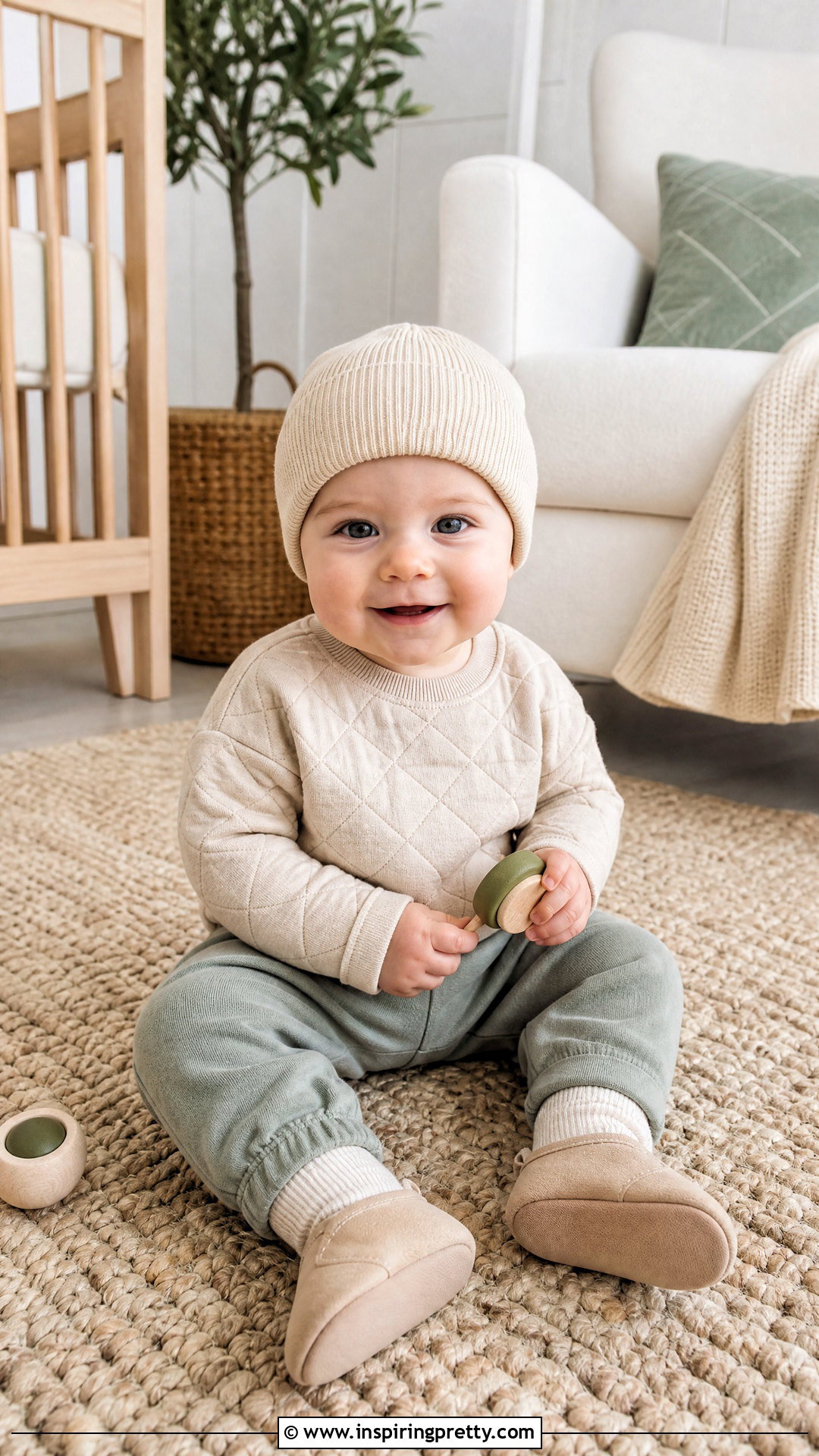 Quilted Baby Top With Cotton Joggers - 50 baby tops designs