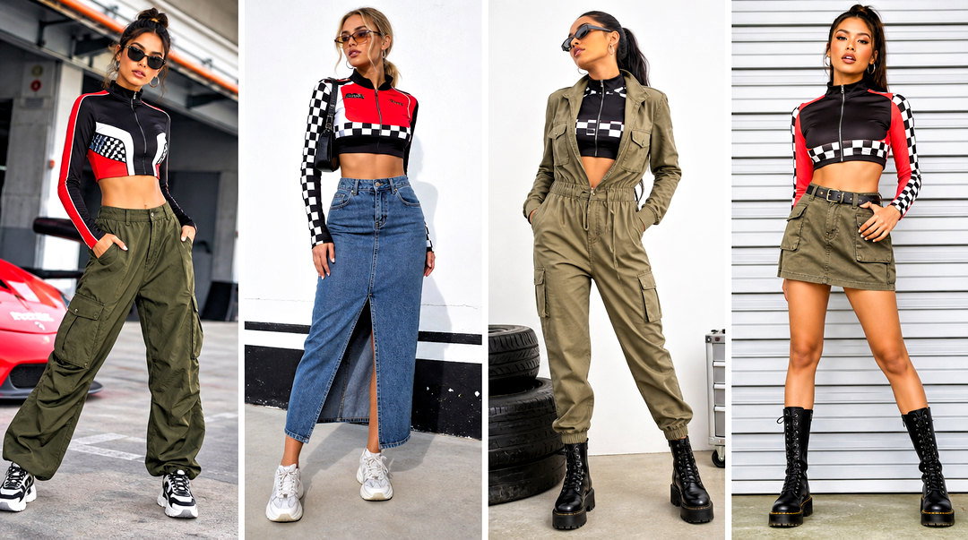 25 Race Car Crop Top Outfit Ideas for High-Octane Style