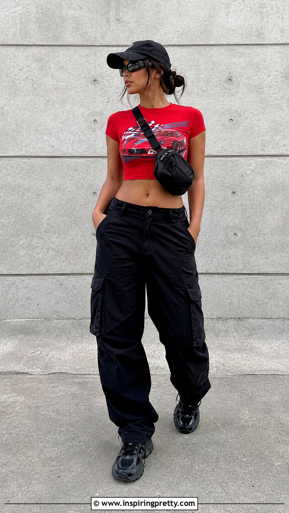 Race Car Crop Top With Cargo Pants - 25 Race Car Crop Top outfit ideas