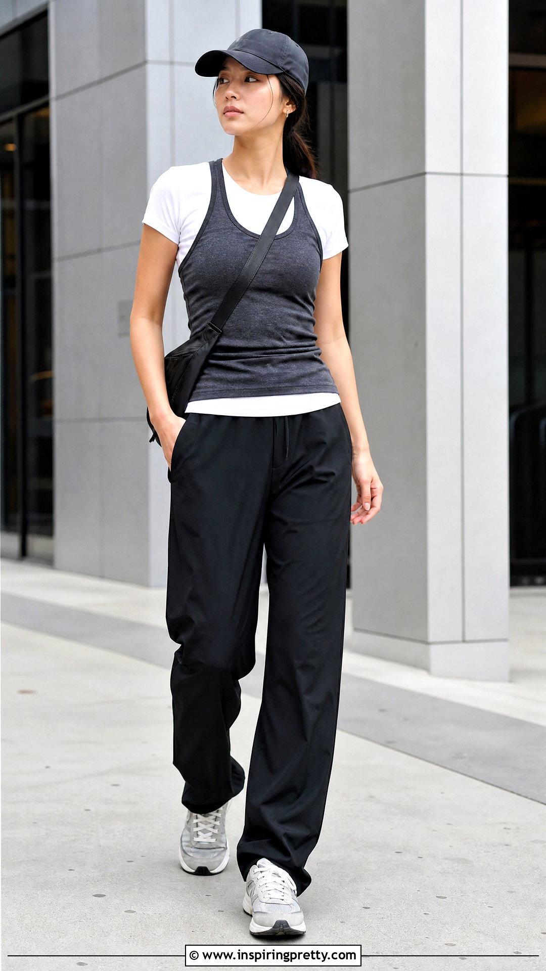 Racerback Tank Top Over Fitted T Shirt Outfit - 50 tank top over shirt outfit ideas