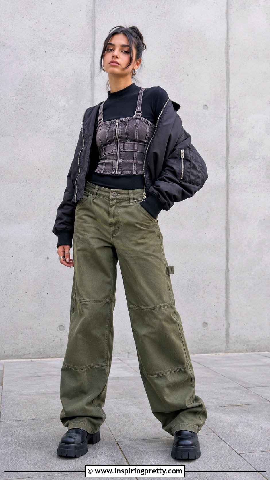 Ragged Priest Corset Top With Utility Trousers - 20 Ragged Priest Top outfit ideas